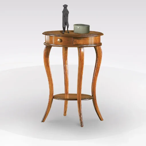 Bissolo Casa Tavolini<TAVOLINO DIAM. 50 H. 74 NOCE: vendita online TAVOLINO DIAM. 50 H. 74 NOCE in offerta