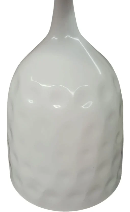 Bissolo Casa Tavolini<TAVOLINO DIAM. CM 50 H.53 IN METALLO E PIANO CERAMICA EFFETTO MARMO BIANCO in vendita online