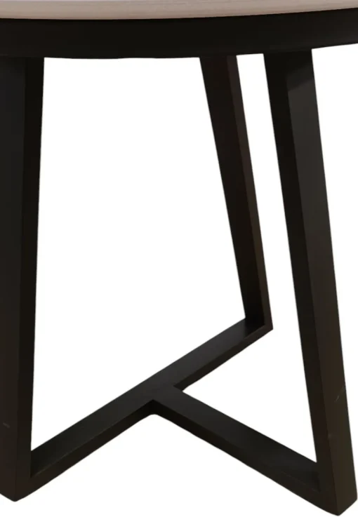 Bissolo Casa Tavolini<TAVOLINO DIAM. CM 50 H.50 METALLO E PIANO IN CERAMICA EFFETTO MARMO BIANCO in vendita online