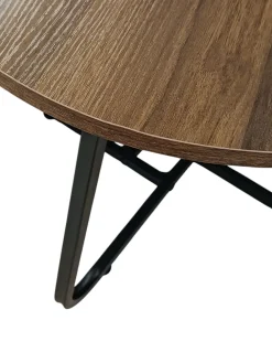 Bissolo Casa Tavolini<TAVOLINO DIAM. CM 50 H.40 METALLO E LEGNO in vendita online
