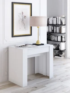 Bissolo Casa Consolle|Tavoli Moderni<Tavolino in Bianco Lucido Apribile - BissoloCasa