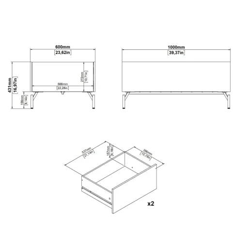 Bissolo Casa Tavolini<TAVOLINO MOD. BERGEN CM 100X60 H. 43,1 CATANIA ELCHE E BLACK : vendita online TAVOLINO MOD. BERGEN CM 100X60 H. 43,1 CATANIA ELCHE E BLACK in offerta