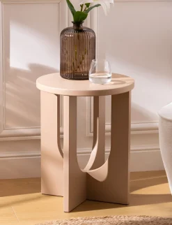 Bissolo Casa Tavolini<TAVOLINO MOD. BLOOM DIAM. CM 40 H. 50.5 NOCCIOLA in vendita online