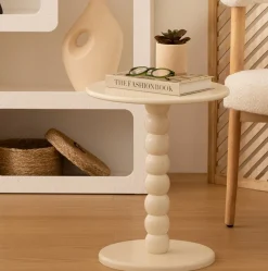 Bissolo Casa Tavolini<TAVOLINO MOD. CHAMLO CM 38 H. 46.5 AVORIO in vendita online