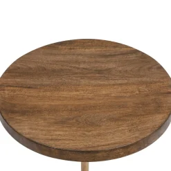 Bissolo Casa Tavolini<TAVOLINO MOD. NEITH DIAM. CM 35.5 H. 69.5 METALLO/MARMO/LEGNO in vendita online