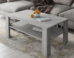 Bissolo Casa Tavolini<TAVOLINO MOD. SVEN CM 111X65 H. 46 BETON: vendita online TAVOLINO MOD. SVEN CM 111X65 H. 46 BETON in offerta