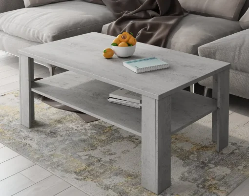 Bissolo Casa Tavolini<TAVOLINO MOD. SVEN CM 111X65 H. 46 BETON: vendita online TAVOLINO MOD. SVEN CM 111X65 H. 46 BETON in offerta
