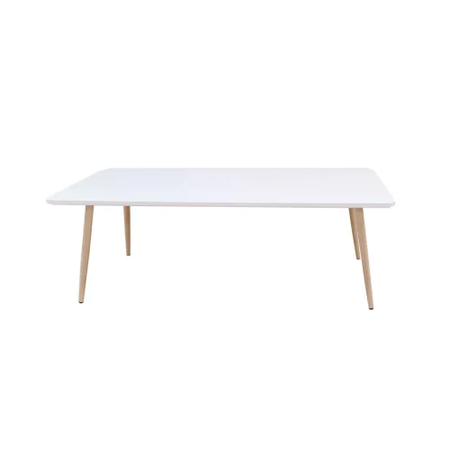 Bissolo Casa Tavolini<TAVOLINO 110X55 TINTA NATURALE E BIANCO OPACO in vendita online