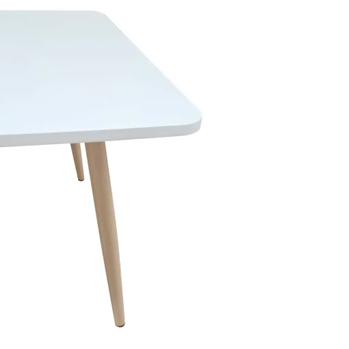 Bissolo Casa Tavolini<TAVOLINO 110X55 TINTA NATURALE E BIANCO OPACO in vendita online