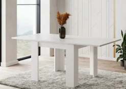 Bissolo Casa Tavoli Moderni<TAVOLO A LIBRO ULRICH CM 90X90 RUSTICA WHITE: vendita online TAVOLO A LIBRO ULRICH CM 90X90 RUSTICA WHITE in offerta