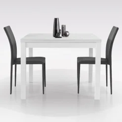Bissolo Casa Tavoli Moderni<TAVOLO A LIBRO 90X90 BIANCO FRASSINATO: vendita online TAVOLO A LIBRO 90X90 BIANCO FRASSINATO in offerta