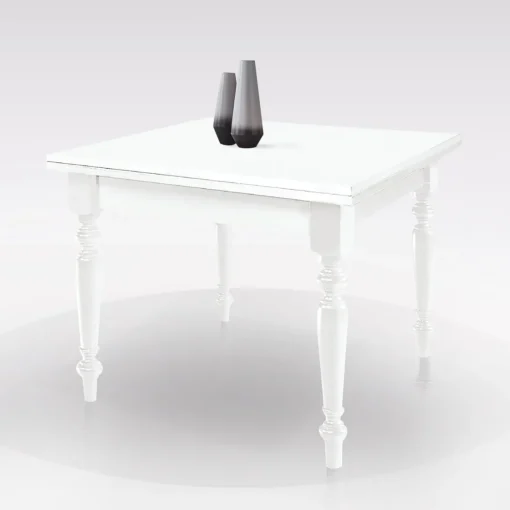 Bissolo Casa Tavoli Classici<TAVOLO A LIBRO 100X100 BIANCO OPACO: vendita online TAVOLO A LIBRO 100X100 BIANCO OPACO in offerta