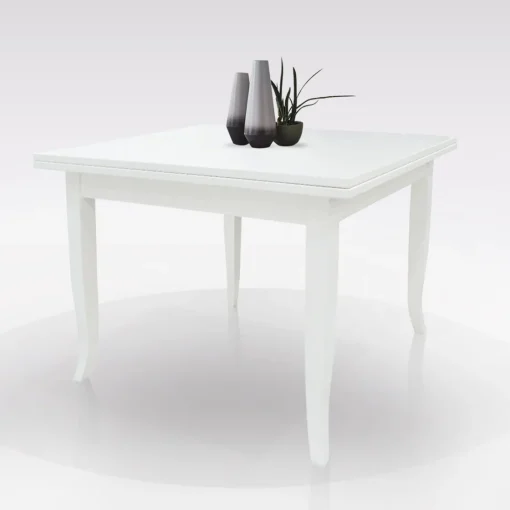 Bissolo Casa Tavoli Classici<TAVOLO A LIBRO 80X80 BIANCO OPACO: vendita online TAVOLO A LIBRO 80X80 BIANCO OPACO in offerta
