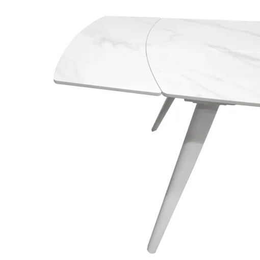 Bissolo Casa Tavoli Moderni<TAVOLO ALL. CHIC ROUND CM 140 METALLO BIANCO E VETRO EFFETTO MARMO BIANCO: vendita online TAVOLO ALL. CHIC ROUND CM 140 METALLO BIANCO E VETRO EFFETTO MARMO BIANCO in offerta