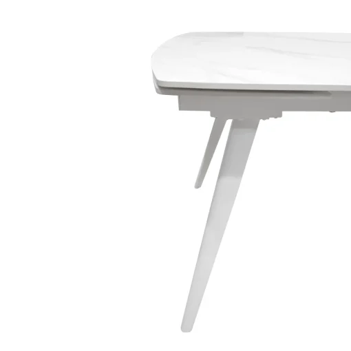 Bissolo Casa Tavoli Moderni<TAVOLO ALL. CHIC ROUND CM 140 METALLO BIANCO E VETRO EFFETTO MARMO BIANCO: vendita online TAVOLO ALL. CHIC ROUND CM 140 METALLO BIANCO E VETRO EFFETTO MARMO BIANCO in offerta