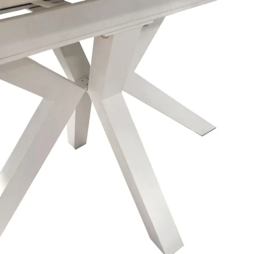Bissolo Casa Tavoli Moderni<TAVOLO ALL. CM 160X90 METALLO BIANCO E VETRO EFFETTO MARMO: vendita online TAVOLO ALL. CM 160X90 METALLO BIANCO E VETRO EFFETTO MARMO in offerta