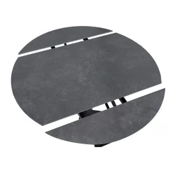 Bissolo Casa Tavoli Moderni<TAVOLO ALL. CM 135X85 METALLO CON PIANO EFFETTO MARMO STONE BLACK: vendita online TAVOLO ALL. CM 135X85 METALLO CON PIANO EFFETTO MARMO STONE BLACK in offerta