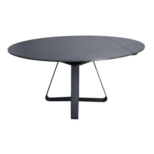 Bissolo Casa Tavoli Moderni<TAVOLO ALL. CM 135X85 METALLO CON PIANO EFFETTO MARMO STONE BLACK: vendita online TAVOLO ALL. CM 135X85 METALLO CON PIANO EFFETTO MARMO STONE BLACK in offerta