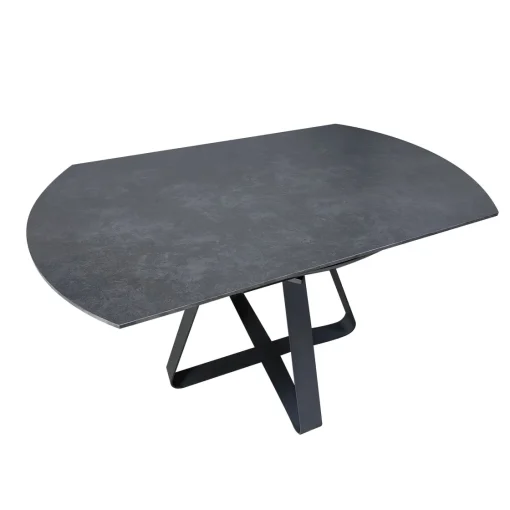 Bissolo Casa Tavoli Moderni<TAVOLO ALL. CM 135X85 METALLO CON PIANO EFFETTO MARMO STONE BLACK: vendita online TAVOLO ALL. CM 135X85 METALLO CON PIANO EFFETTO MARMO STONE BLACK in offerta