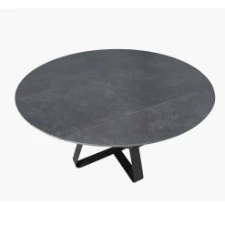 Bissolo Casa Tavoli Moderni<TAVOLO ALL. CM 135X85 METALLO CON PIANO EFFETTO MARMO STONE BLACK: vendita online TAVOLO ALL. CM 135X85 METALLO CON PIANO EFFETTO MARMO STONE BLACK in offerta