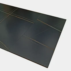 Bissolo Casa Tavoli Moderni<TAVOLO ALL. CM 160X90 METALLO NERO E VETRO EFFETTO MARMO : vendita online TAVOLO ALL. CM 160X90 METALLO NERO E VETRO EFFETTO MARMO in offerta