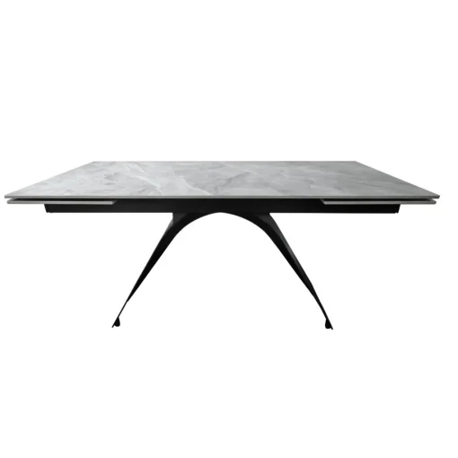 Bissolo Casa Tavoli Moderni<TAVOLO ALL. CM 160X90 METALLO NERO E PIANO EFFETTO MARMO GRIGIO : vendita online TAVOLO ALL. CM 160X90 METALLO NERO E PIANO EFFETTO MARMO GRIGIO in offerta