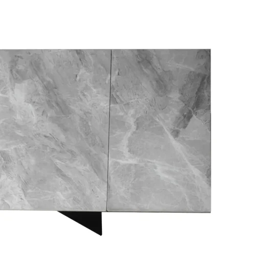 Bissolo Casa Tavoli Moderni<TAVOLO ALL. CM 160X90 METALLO NERO E PIANO EFFETTO MARMO GRIGIO : vendita online TAVOLO ALL. CM 160X90 METALLO NERO E PIANO EFFETTO MARMO GRIGIO in offerta