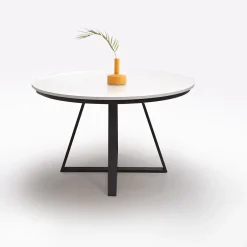 Bissolo Casa Tavoli Moderni<TAVOLO ALL. DIAM. 120 NERO E BIANCO FRASSINATO: vendita online TAVOLO ALL. DIAM. 120 NERO E BIANCO FRASSINATO in offerta
