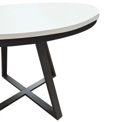 Bissolo Casa Tavoli Moderni<TAVOLO ALL. DIAM. 120 NERO E BIANCO FRASSINATO: vendita online TAVOLO ALL. DIAM. 120 NERO E BIANCO FRASSINATO in offerta