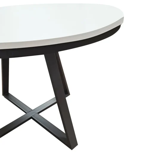 Bissolo Casa Tavoli Moderni<TAVOLO ALL. DIAM. 120 NERO E BIANCO FRASSINATO: vendita online TAVOLO ALL. DIAM. 120 NERO E BIANCO FRASSINATO in offerta