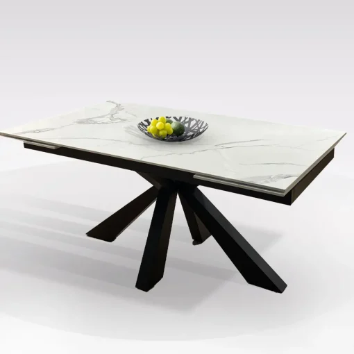 Bissolo Casa Tavoli Moderni<TAVOLO ALL. 160X90 ANTRACITE E FINITURA BIANCO STATUARIO: vendita online TAVOLO ALL. 160X90 ANTRACITE E FINITURA BIANCO STATUARIO in offerta