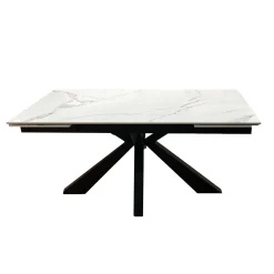 Bissolo Casa Tavoli Moderni<TAVOLO ALL. 160X90 ANTRACITE E FINITURA BIANCO STATUARIO: vendita online TAVOLO ALL. 160X90 ANTRACITE E FINITURA BIANCO STATUARIO in offerta