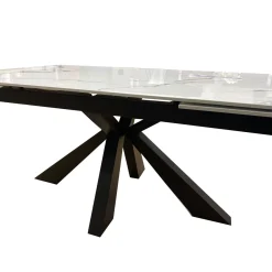 Bissolo Casa Tavoli Moderni<TAVOLO ALL. 160X90 ANTRACITE E FINITURA BIANCO STATUARIO: vendita online TAVOLO ALL. 160X90 ANTRACITE E FINITURA BIANCO STATUARIO in offerta