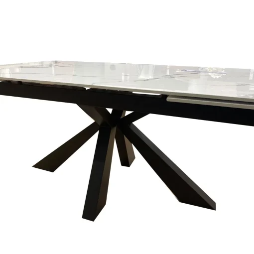 Bissolo Casa Tavoli Moderni<TAVOLO ALL. 160X90 ANTRACITE E FINITURA BIANCO STATUARIO: vendita online TAVOLO ALL. 160X90 ANTRACITE E FINITURA BIANCO STATUARIO in offerta