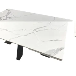 Bissolo Casa Tavoli Moderni<TAVOLO ALL. 160X90 ANTRACITE E FINITURA BIANCO STATUARIO: vendita online TAVOLO ALL. 160X90 ANTRACITE E FINITURA BIANCO STATUARIO in offerta