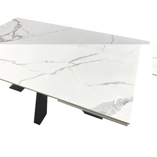 Bissolo Casa Tavoli Moderni<TAVOLO ALL. 160X90 ANTRACITE E FINITURA BIANCO STATUARIO: vendita online TAVOLO ALL. 160X90 ANTRACITE E FINITURA BIANCO STATUARIO in offerta