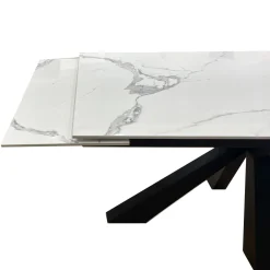 Bissolo Casa Tavoli Moderni<TAVOLO ALL. 160X90 ANTRACITE E FINITURA BIANCO STATUARIO: vendita online TAVOLO ALL. 160X90 ANTRACITE E FINITURA BIANCO STATUARIO in offerta