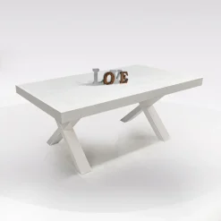 Bissolo Casa Tavoli Moderni<TAVOLO ALL. 180X100 BIANCO CONSUMATO: vendita online TAVOLO ALL. 180X100 BIANCO CONSUMATO in offerta