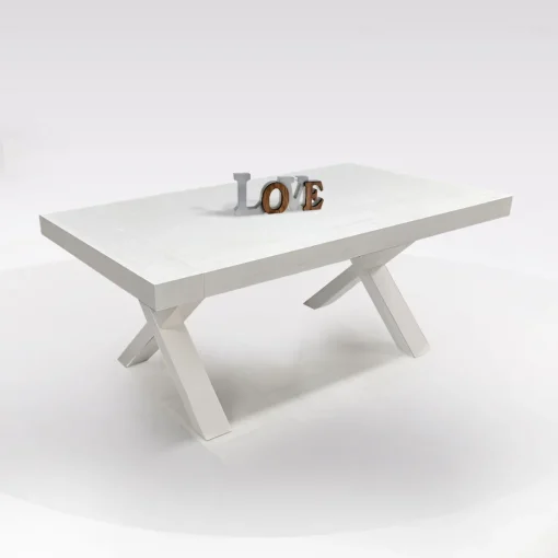 Bissolo Casa Tavoli Moderni<TAVOLO ALL. 180X100 BIANCO CONSUMATO: vendita online TAVOLO ALL. 180X100 BIANCO CONSUMATO in offerta