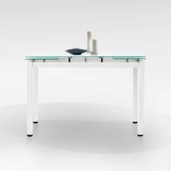 Bissolo Casa Tavoli Moderni<TAVOLO ALL. 110X70 BIANCO E VETRO BIANCO : vendita online TAVOLO ALL. 110X70 BIANCO E VETRO BIANCO in offerta
