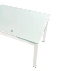 Bissolo Casa Tavoli Moderni<TAVOLO ALL. 110X70 BIANCO E VETRO BIANCO : vendita online TAVOLO ALL. 110X70 BIANCO E VETRO BIANCO in offerta