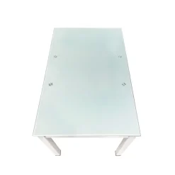 Bissolo Casa Tavoli Moderni<TAVOLO ALL. 110X70 BIANCO E VETRO BIANCO : vendita online TAVOLO ALL. 110X70 BIANCO E VETRO BIANCO in offerta
