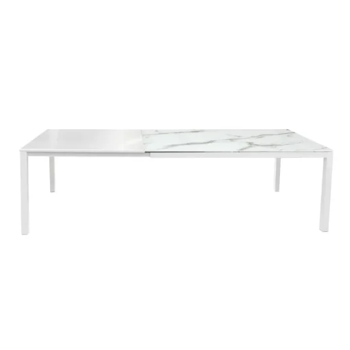 Bissolo Casa Tavoli Moderni<TAVOLO ALL. 160X90 BIANCO E VETRO EFFETTO PIETRA: vendita online TAVOLO ALL. 160X90 BIANCO E VETRO EFFETTO PIETRA in offerta