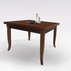 Bissolo Casa Tavoli Classici<Tavolo allungabile in noce con piano liscio 100X100TL