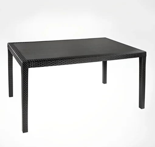 Bissolo Casa Tavoli In Plastica E Resina<Tavolo allungabile in rattan color antracite: modello Queen