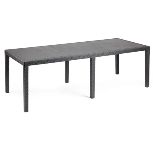Bissolo Casa Tavoli In Plastica E Resina<Tavolo allungabile in rattan color antracite: modello Queen