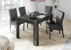 Bissolo Casa Tavoli Moderni<TAVOLO CARRARA ALL. 137X90 EFFETTO MARMO NERO : vendita online TAVOLO CARRARA ALL. 137X90 EFFETTO MARMO NERO in offerta