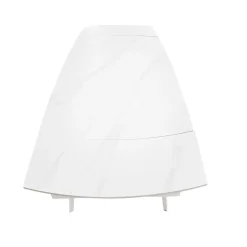 Bissolo Casa Tavoli Moderni<TAVOLO CM 140X80 ALL. METALLO BIANCO E VETRO EFFETTO MARMO: vendita online TAVOLO CM 140X80 ALL. METALLO BIANCO E VETRO EFFETTO MARMO in offerta