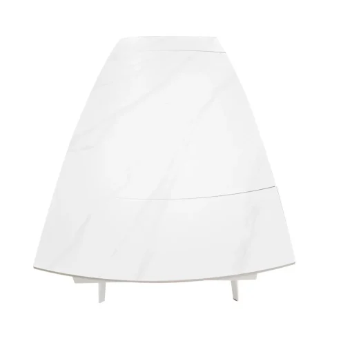 Bissolo Casa Tavoli Moderni<TAVOLO CM 140X80 ALL. METALLO BIANCO E VETRO EFFETTO MARMO: vendita online TAVOLO CM 140X80 ALL. METALLO BIANCO E VETRO EFFETTO MARMO in offerta