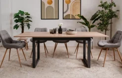Bissolo Casa Tavoli Moderni<TAVOLO DENVER 50 ALL. 160X90 ANTRACITE E ROVERE ARTISAN: vendita online TAVOLO DENVER 50 ALL. 160X90 ANTRACITE E ROVERE ARTISAN in offerta